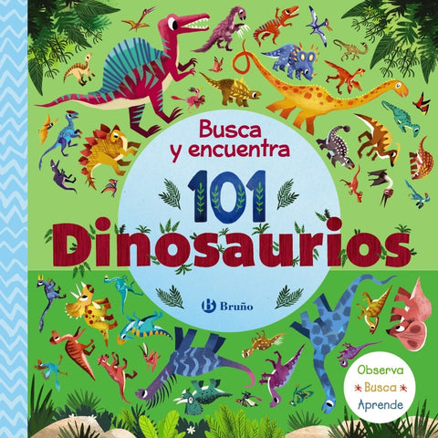  Busca y encuentra 101 dinosaurios 