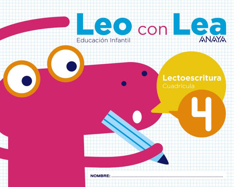 LEO CON LEA 4 CUADRÍCULA 5 AÑOS 
