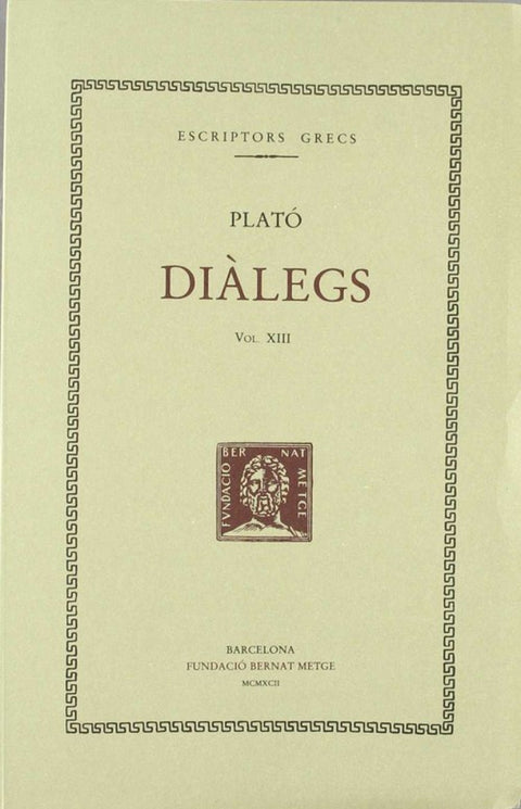  Diàlegs (vol. XIII): Parmènides 