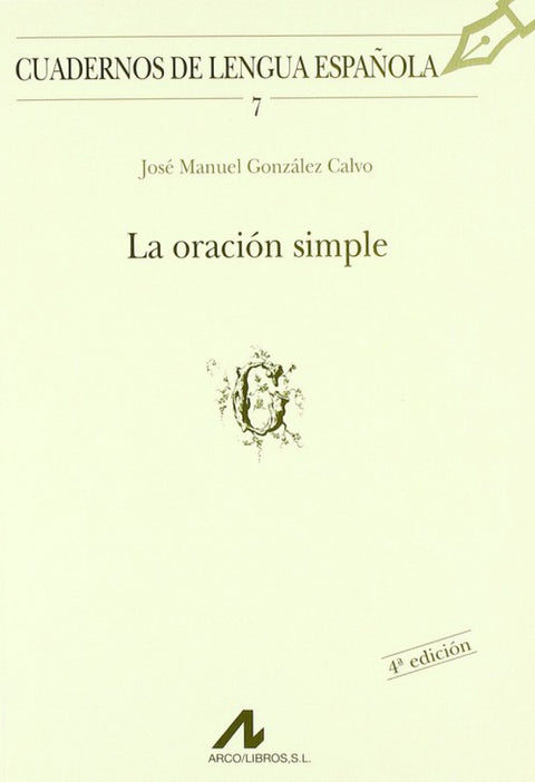  La oración simple 