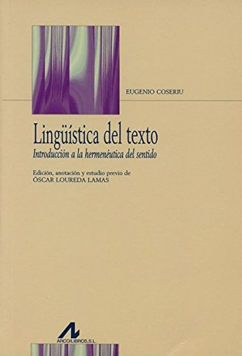  LINGUISTICA DEL TEXTO INTRODUCCION HERMENEUTICA DE 