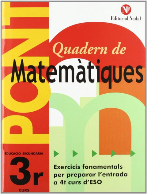 Pont, matemàtiques, 3 ESO 