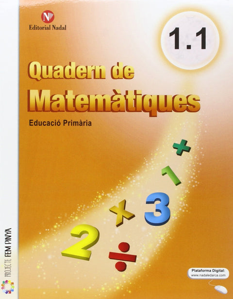  Quadern matematiques 1r.primaria. Trimestral 