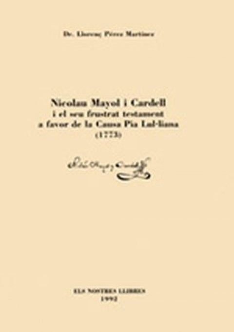  N. MAYOL CARDELL. TESTAMENT 
