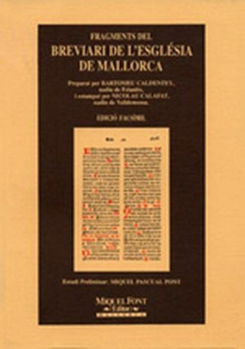  FRAGMENTS DEL BREVIARI ESGLESIA DE MCA. 