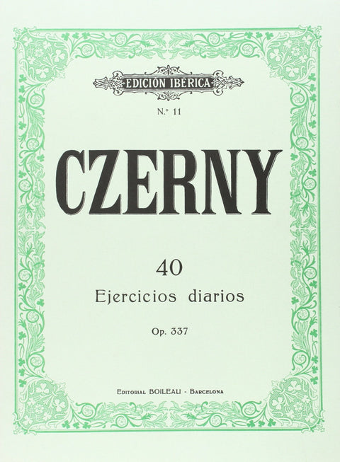  40 ejercicios  diarios op.337 