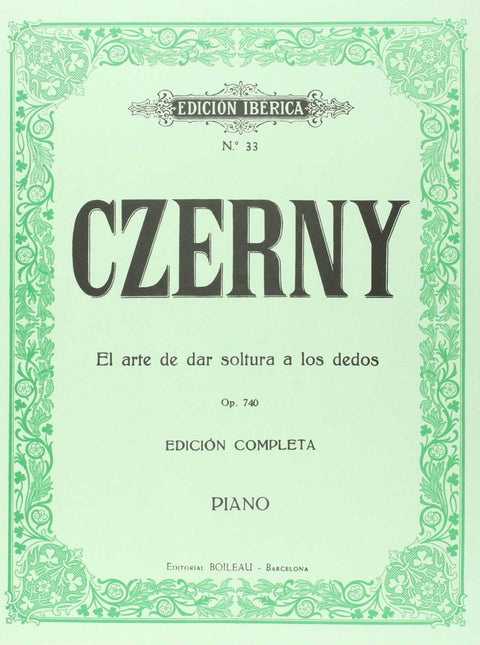  El arte de dar soltura a los dedos op.740 