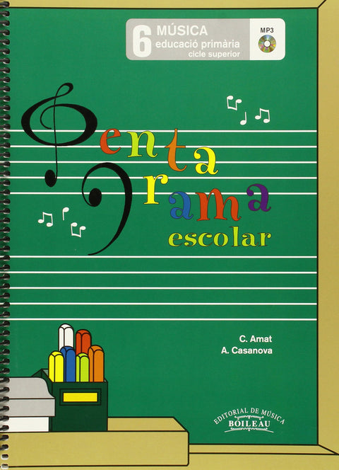  Pentagrama escolar 6 educació primaria cicle superior 
