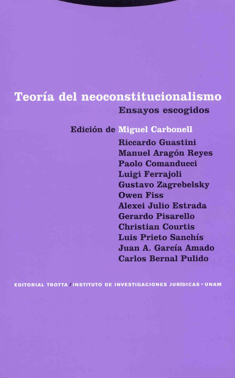  Teoría del neoconstitucionalismo 