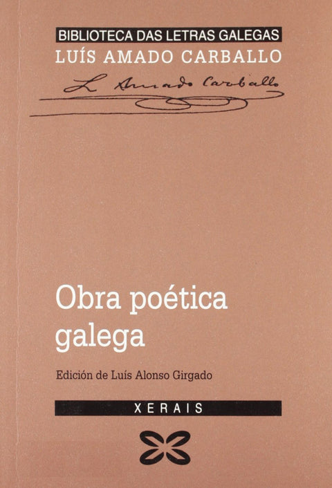  Obra poética galega Luís Amado Carballo 