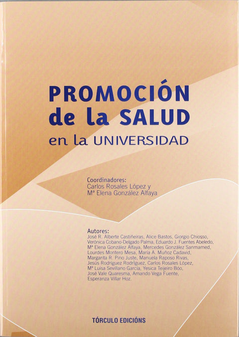  Promoción de la salud en la universidad 