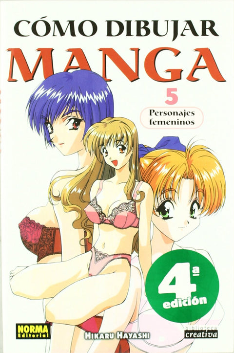  Como dibujar manga 5 personajes femenin 