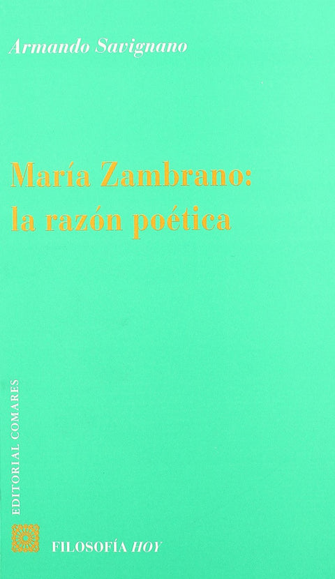  Maria zambrano: la razon poetica 
