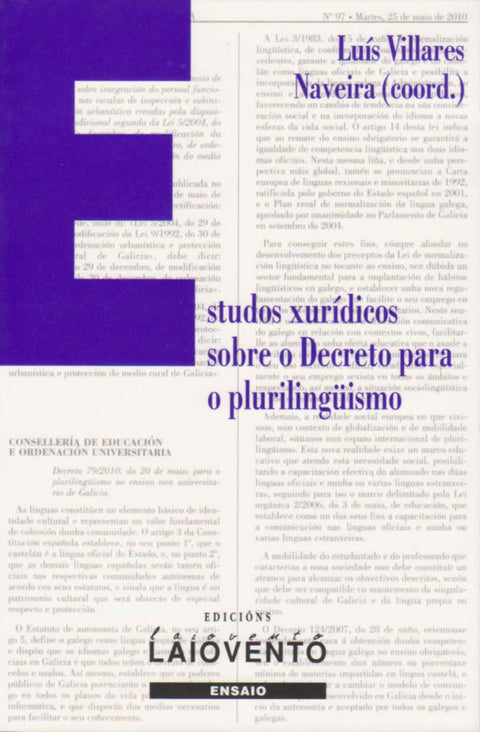  Estudos xurídicos sobre o decreto para o plurilingüísmo 