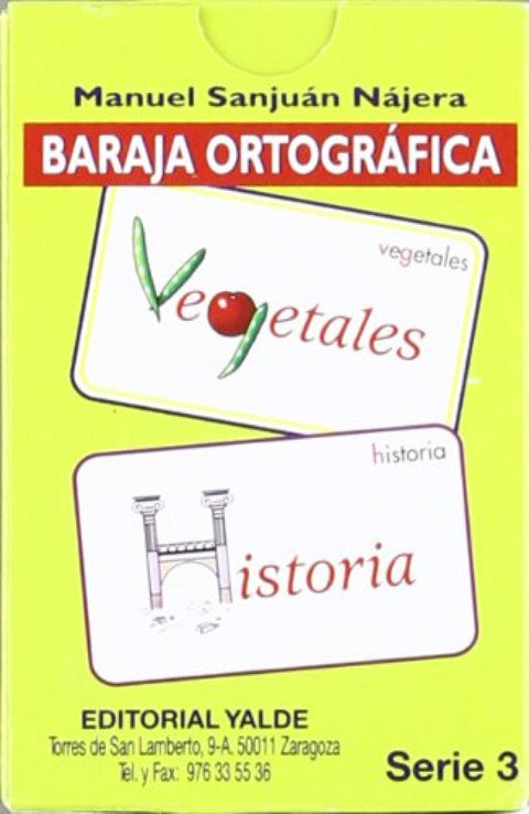  BARAJA ORTOGRAFICA 3 (5-12 AÑOS) 33 CARTAS 