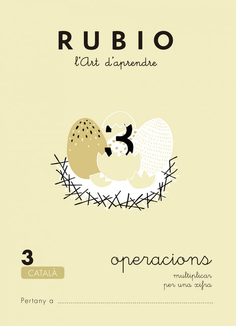  Rubio, l'art d'aprendre. Operacions 3 