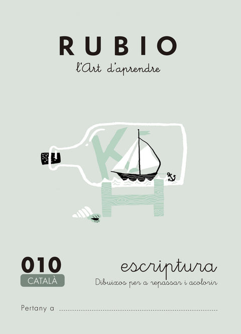 Escriptura rubio dibuixos per a repassar i pintar 