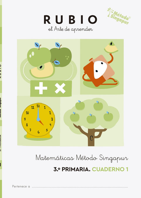  Matemáticas 3 cuadernos. Método Singapur 3.º Primaria RUBIO 