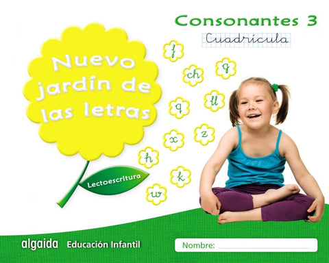  NUEVO JARDÍN DE LAS LETRAS 3 CUADRÍCULA CONSONANTES 