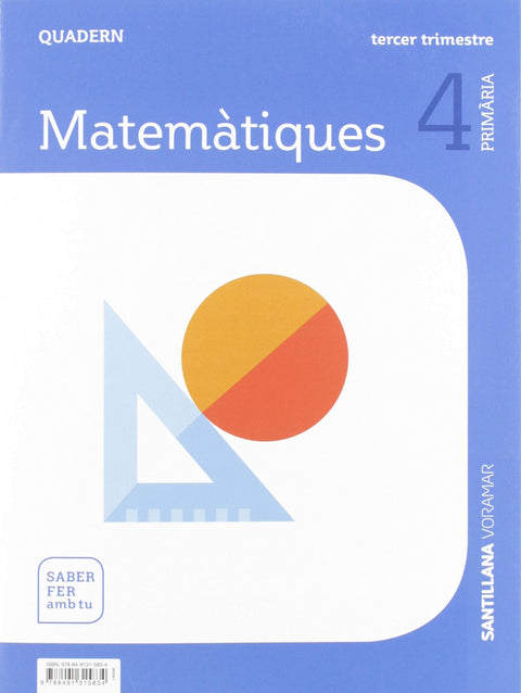  QUADERN MATEMATIQUES 3 4T.PRIMARIA. SABER FER AMB TU. VALENCIA 2019 