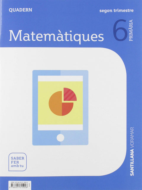  QUADERN MATEMATIQUES 2 6E.PRIMARIA. SABER FER AMB TU. VALENCIA 2019 