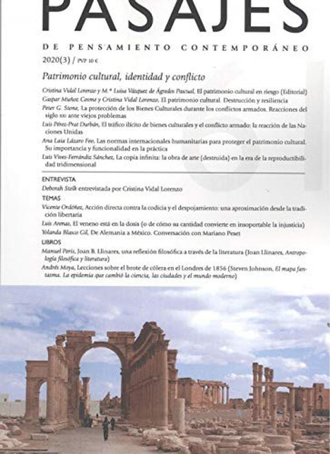  PATRIMONIO CULTURAL, IDENTIDAD Y CONFLICTO 