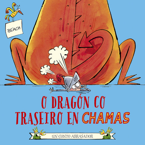  O dragón co traseiro en chamas 