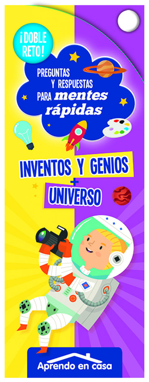  APRENDO EN CASA DOBLE RETO - INVENTOS Y GENIOS + UNIVERSO 