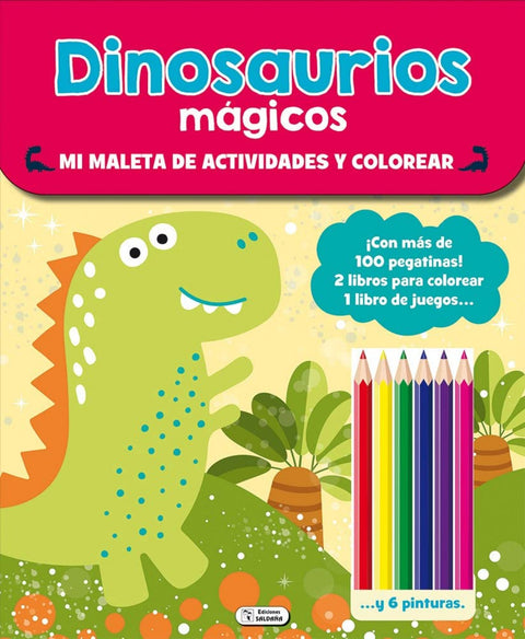  Maleta de actividades y colorear - dinosaurios 