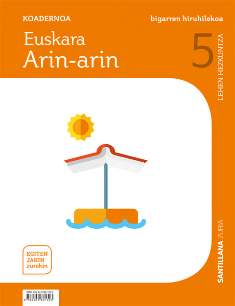  KOADERNOA EUSKARA ARIN-ARIN  2 5ºLH. EGITEN JAKIN ZUREKIN. EUSKADI 2019 