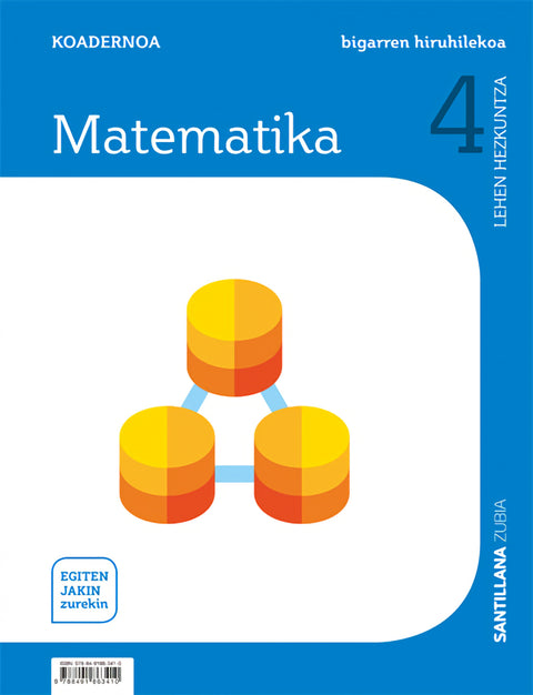  CUADERNO MATEMATICAS 4 PRIMARIA 2 TRIM SABER HACER CONTIGO ZUBIA 
