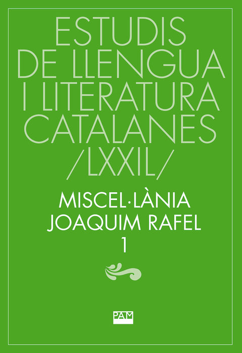  MISCEL·LANIA JOAQUIM RAFEL, 1 