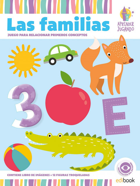  APRENDER JUGANDO LIBRO CON FIGURAS TROQUELADAS LAS FAMILIAS 