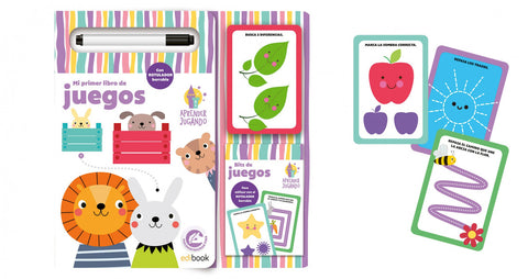  APRENDER JUGANDO LIBRO CARTÓN + BITS JUEGOS 
