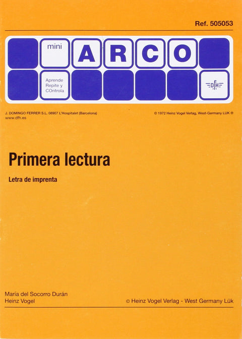  Primera lectura. Letra de imprenta 