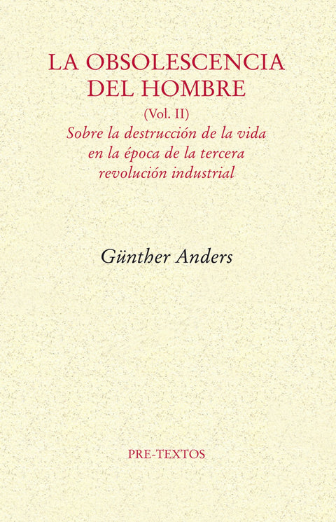  OBSOLESCENCIA DEL HOMBRE VOL II 