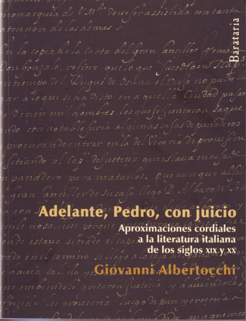  Adelante, Pedro, con juicio 