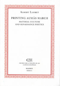  Printing Ausias Marcha: material culture and renaissance poetics 