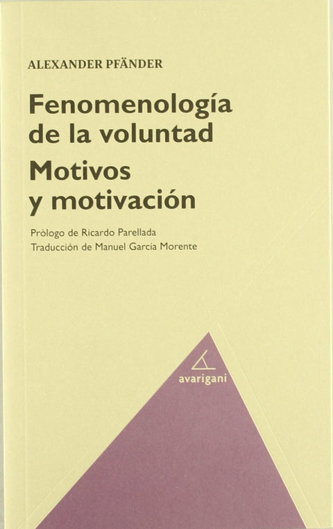  FENOMENOLOGÍA DE LA VOLUNTAD. MOTIVOS Y MOTIVACIÓN. 