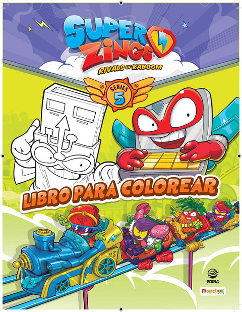  Libro para colorear Superzings Series 5 - España 
