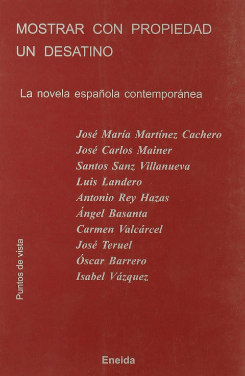  La novela contemporánea 