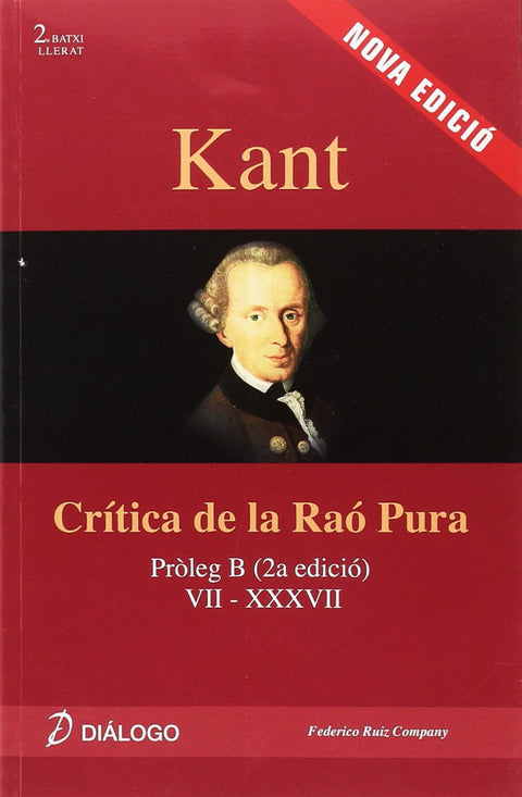  KANT (VAL/12) CRITICA DE LA RAO PURA 