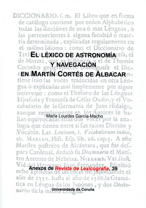  EL LÉXICO DE ASTRONOMÍA Y NAVEGACIÓN EN MARTÍN CORTÉS DE ALBACAR 