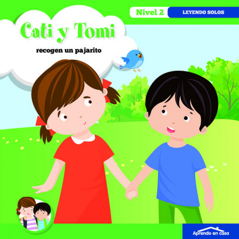  Cati y Tomi recogen un pajarito 