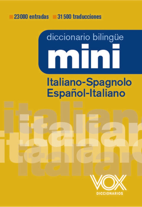  Diccionario Mini Italiano-Spagnolo / Español-Italiano 