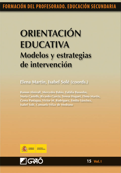  Orientación educativa. Modelos y estrategias de intervención 