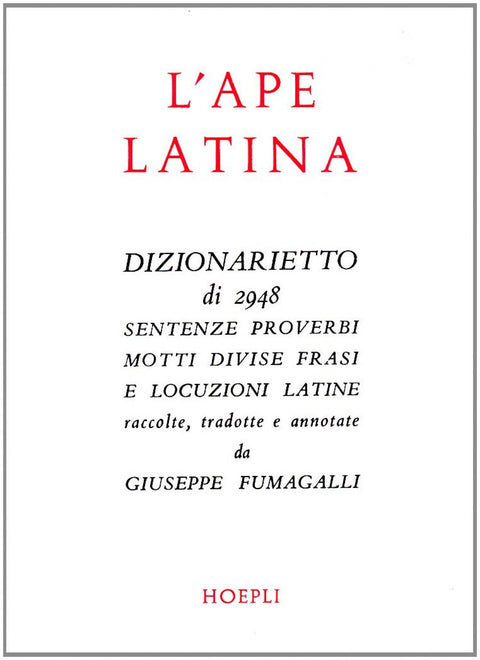  L'ape latina 
