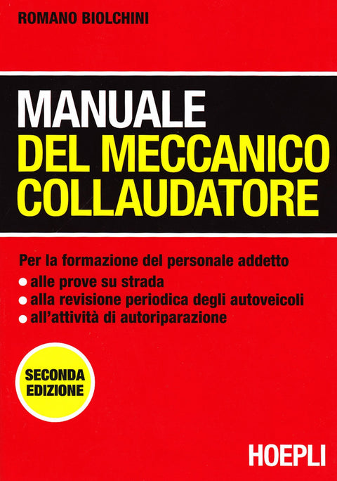  Manuale del meccanico collaudatore 