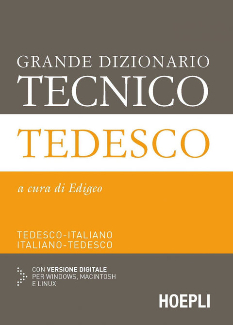  Grande dizionario tecnico Tedesco 