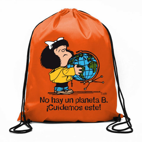  BOLSA DE CUERDAS MAFALDA - NO HAY UN PLANETA B 